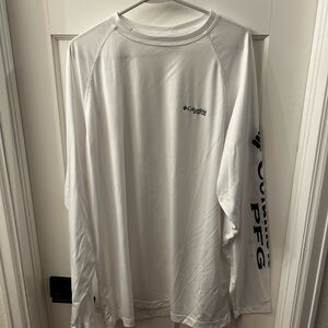 Columbia Men's White Long Sleeve Shirt